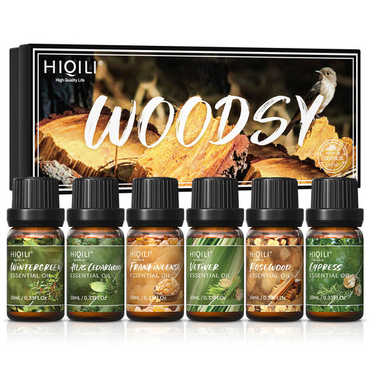 HIQILI Woodsy Fragrance Oil Set 6x10ml