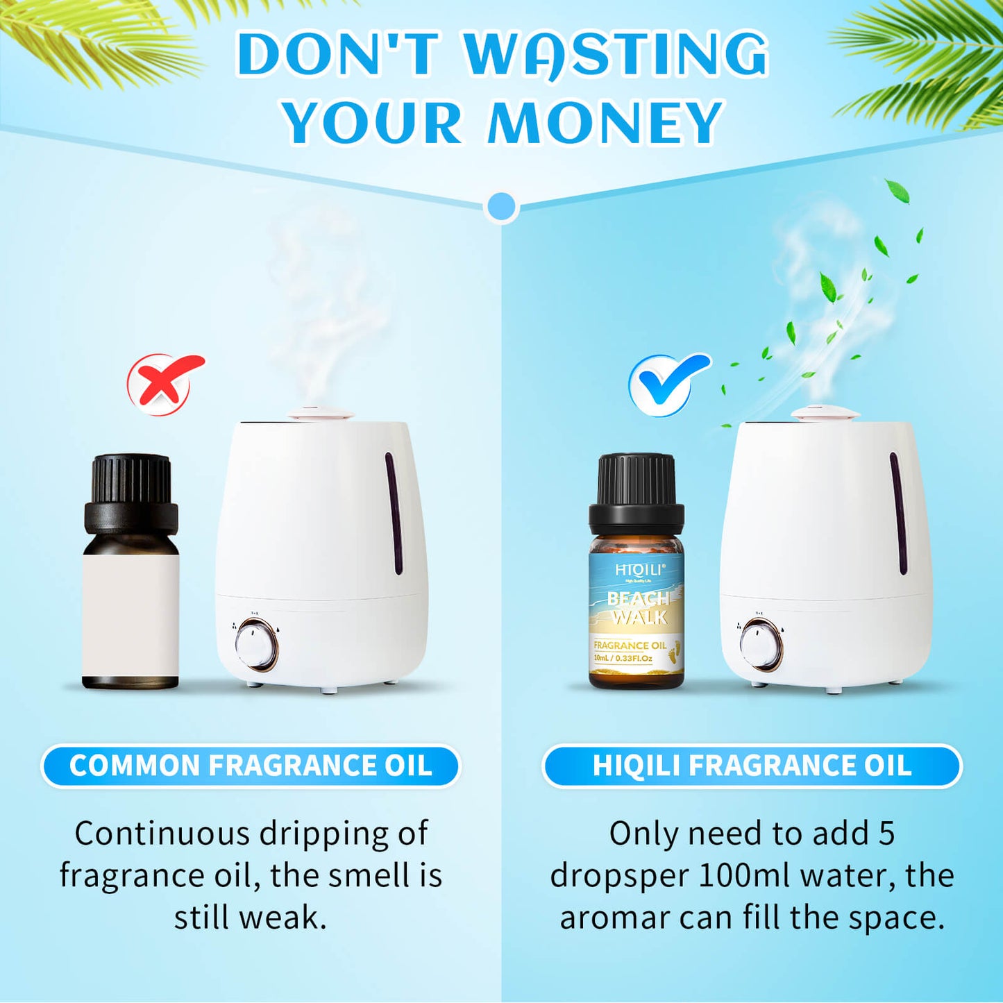 HIQILI Gold Coast Fragrance Oil Set 6x10ml